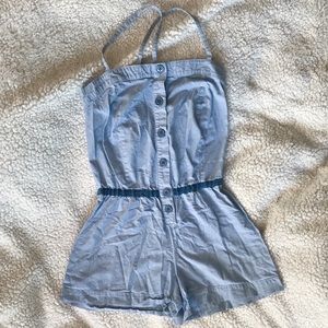 Dusty blue romper